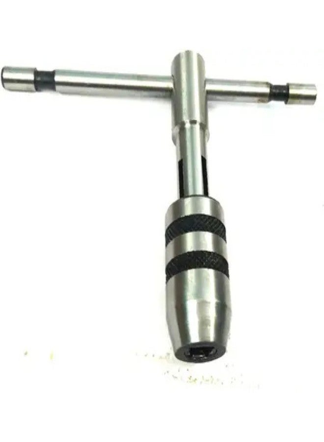 TOOLBUX T-Tap Handle Wrench Set | Set of 3 Pieces | 1/16"-5/32", 1/8"-1/4", 1/4"-1/2" | Single-Sided T-Type Wrenches for Tapping, Reaming & Drilling (Tool Steel, Silver) - Image 2